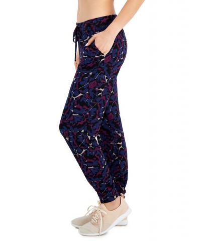 Women's Printed Jogger Pajama Pants Butterfly Wing $14.04 Sleepwear