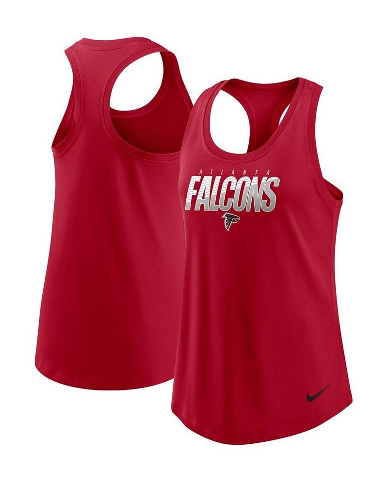 Women's Atlanta Falcons Light Impact Performance Racerback Tank Top Red $20.79 Tops