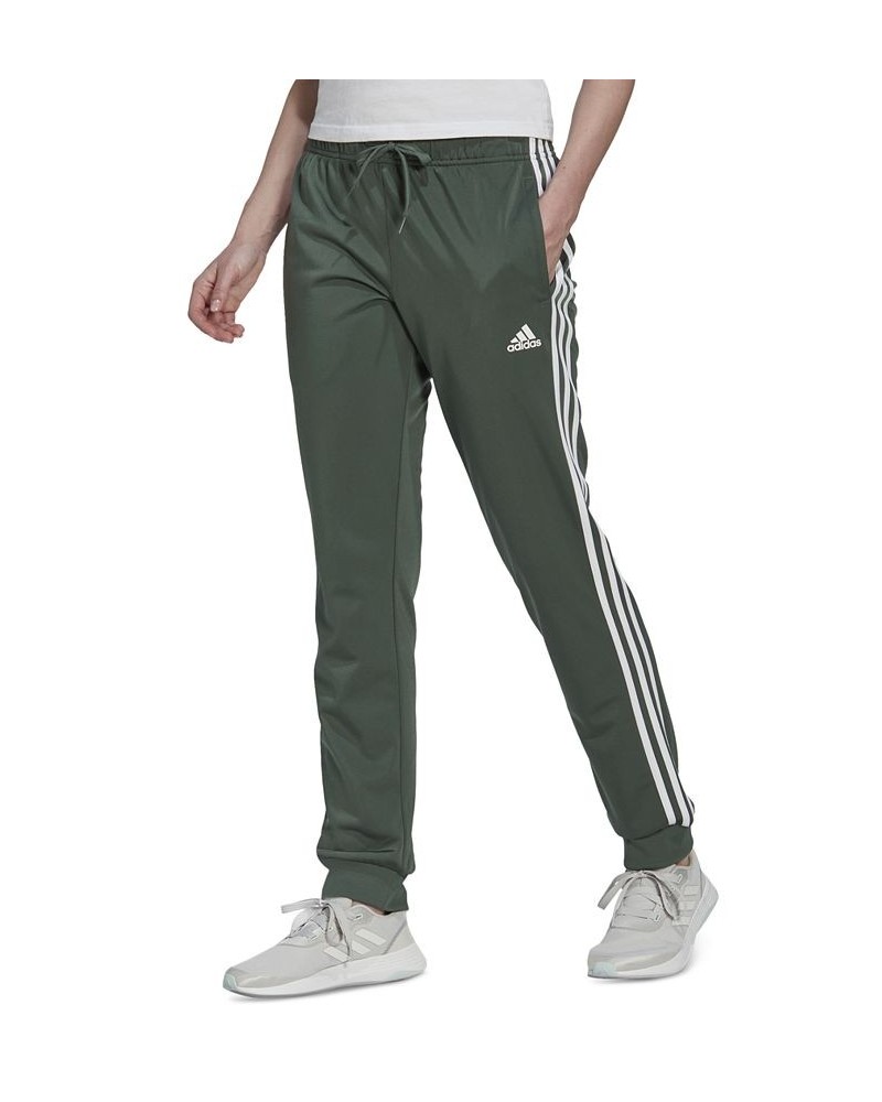 Women's Essentials Warm-Up Slim Tapered 3-Stripes Track Pants XS-4X Green Oxide, White $23.19 Pants