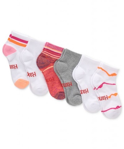 Women's 6-Pk. Originals Ultimate Ankle Socks White W/ Pink / White $16.19 Socks