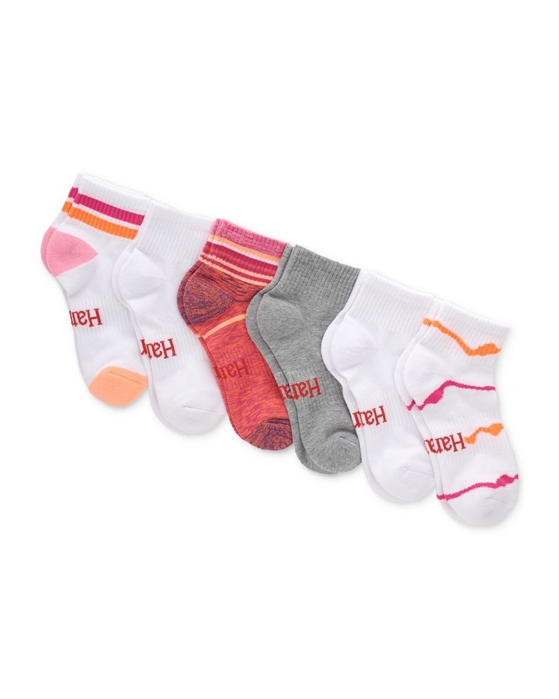 Women's 6-Pk. Originals Ultimate Ankle Socks White W/ Pink / White $16.19 Socks