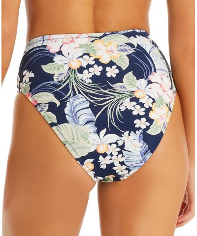 Women's Stranded In Paradise Printed High-Waist Swim Bottoms Multi $34.00 Swimsuits