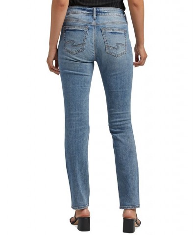 Women's Suki Mid-Rise Straight-Leg Jeans Indigo $48.40 Jeans