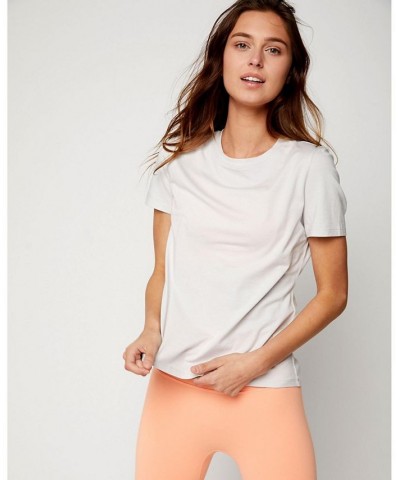 Pima Go Short Sleeve Tee for Women Light/Pastel Grey $26.68 Tops