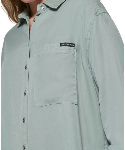 Women's Button-Front Top Sage $25.87 Tops