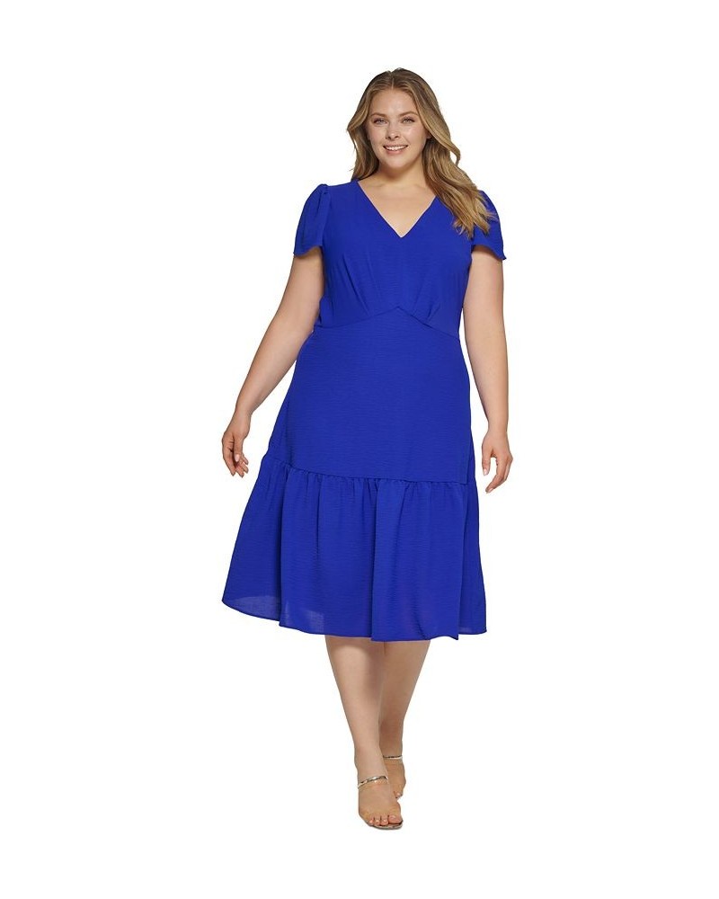 Plus Size Tiered Midi Dress Iris $65.56 Dresses