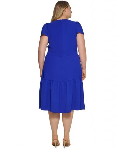 Plus Size Tiered Midi Dress Iris $65.56 Dresses