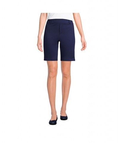 Women's Petite Lands' End Flex High Rise 10" Shorts Blue $35.18 Shorts