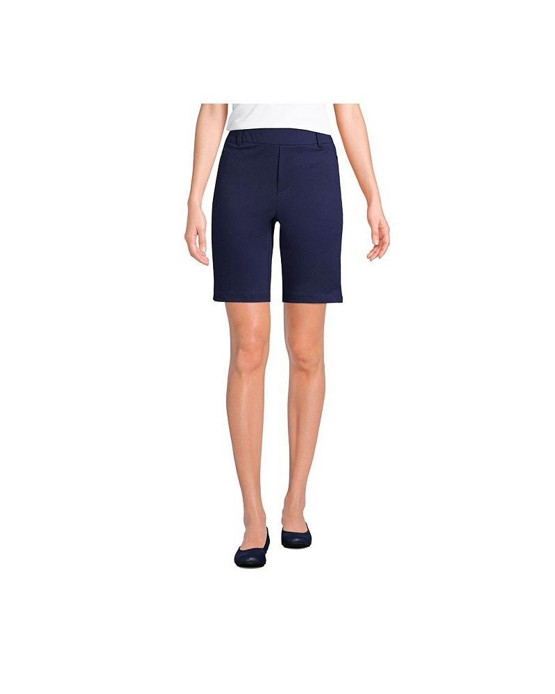 Women's Petite Lands' End Flex High Rise 10" Shorts Blue $35.18 Shorts