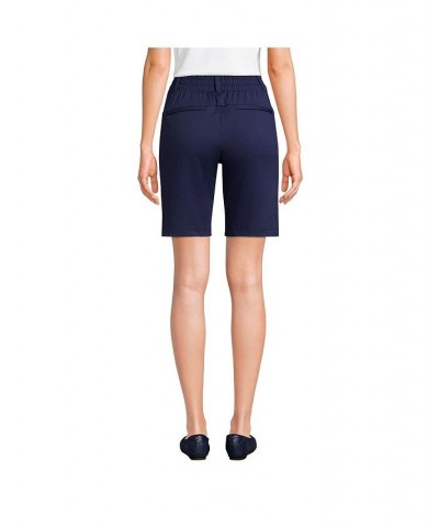 Women's Petite Lands' End Flex High Rise 10" Shorts Blue $35.18 Shorts