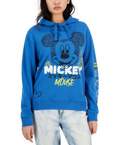 Juniors' Mickey Mouse Graphic Hoodie Blue $13.80 Tops