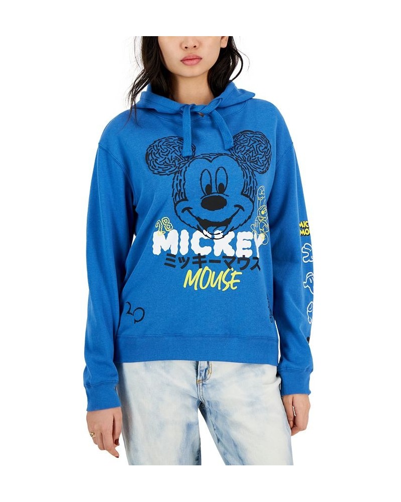 Juniors' Mickey Mouse Graphic Hoodie Blue $13.80 Tops