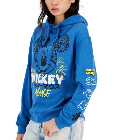 Juniors' Mickey Mouse Graphic Hoodie Blue $13.80 Tops