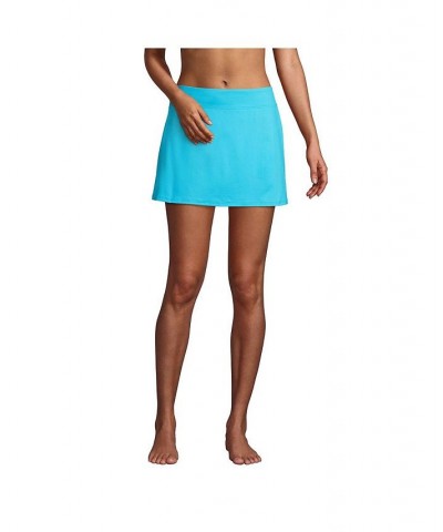 Women's Long Swim Skirt Swim Bottoms Turquoise $32.83 Swimsuits