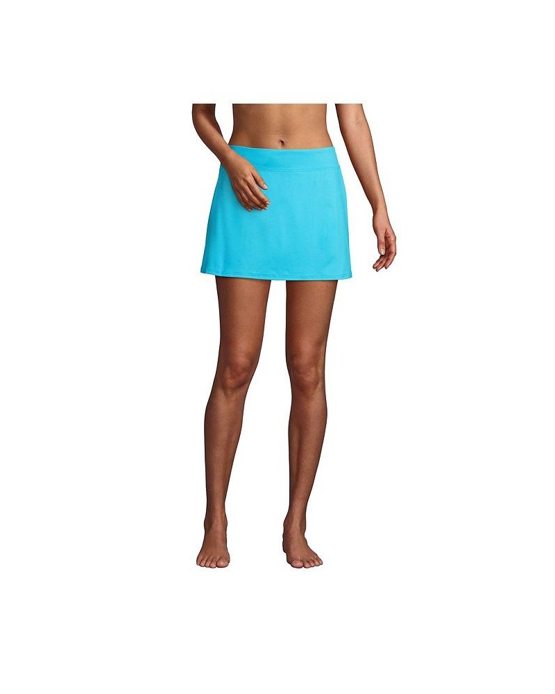 Women's Long Swim Skirt Swim Bottoms Turquoise $32.83 Swimsuits