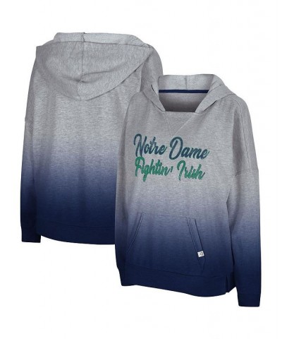 Women's Heathered Gray Notre Dame Fighting Irish On Wednesdays Dip-Dye Pullover Hoodie Heathered Gray $32.99 Sweatshirts