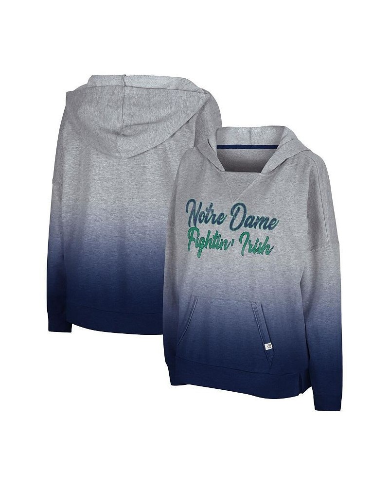 Women's Heathered Gray Notre Dame Fighting Irish On Wednesdays Dip-Dye Pullover Hoodie Heathered Gray $32.99 Sweatshirts