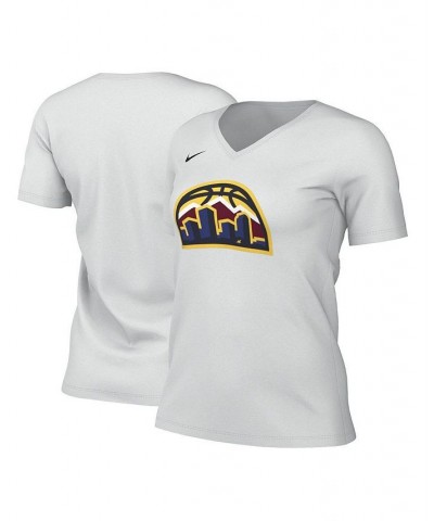 Women's Gray Denver Nuggets 2022/23 City Edition Essential V-Neck T-shirt Gray $18.45 Tops