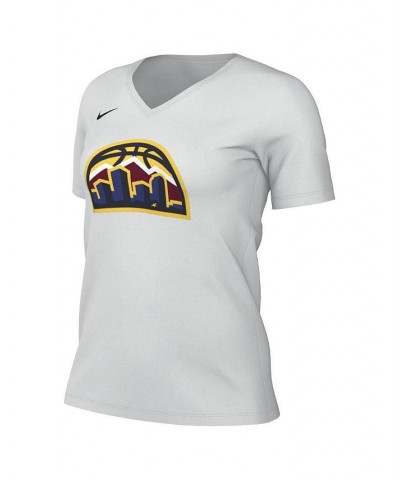 Women's Gray Denver Nuggets 2022/23 City Edition Essential V-Neck T-shirt Gray $18.45 Tops