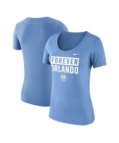 Women's Light Blue Orlando Pride Slogan T-shirt Light Blue $22.39 Tops