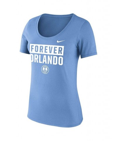 Women's Light Blue Orlando Pride Slogan T-shirt Light Blue $22.39 Tops