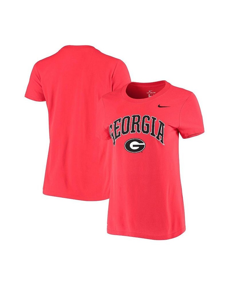 Women's Red Georgia Bulldogs Arch Performance T-shirt Red $22.25 Tops