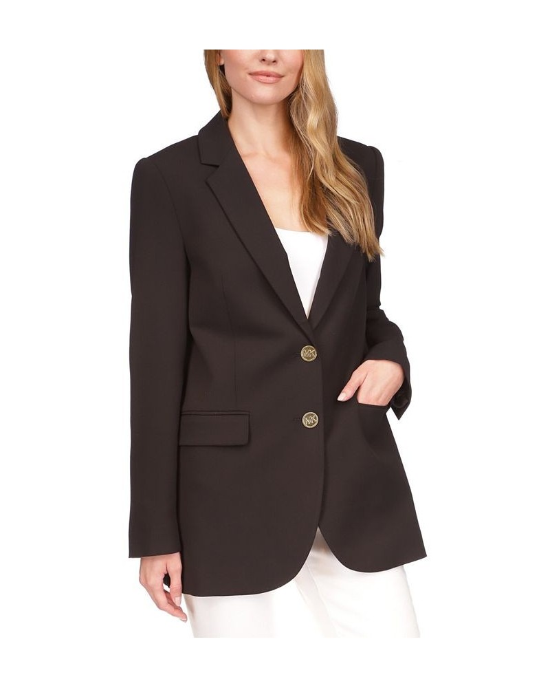 Women's Two-Button Mensy Blazer Black $43.50 Jackets