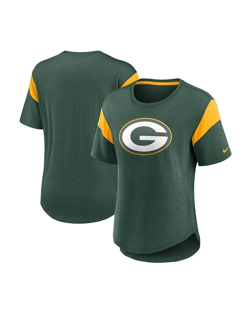 Women's Heather Green Green Bay Packers Primary Logo Fashion Top Heather Green $24.50 Tops