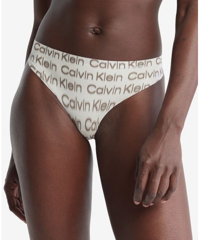 Women's Invisibles Thong Underwear D3428 White $9.88 Panty