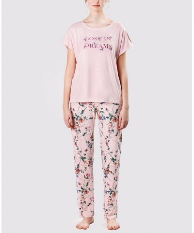 Women's Ultra Soft Lost in Dreams Pajama Set Multi $43.61 Sleepwear