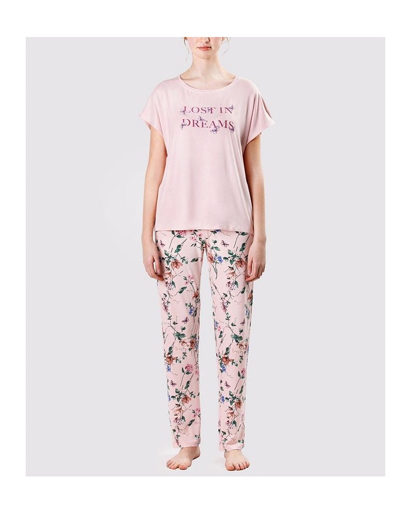 Women's Ultra Soft Lost in Dreams Pajama Set Multi $43.61 Sleepwear