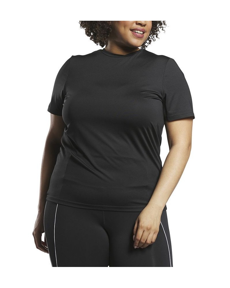 Plus Size Identity Training Speedwick T-Shirt Black $13.44 Tops