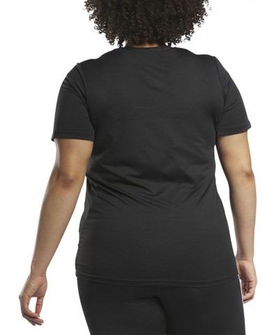 Plus Size Identity Training Speedwick T-Shirt Black $13.44 Tops