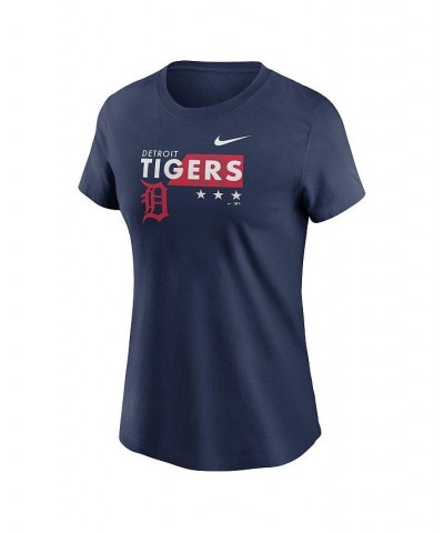 Women's Navy Detroit Tigers Americana T-shirt Navy $26.09 Tops