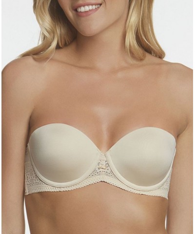 Women's Tessa Lace Strapless Convertible Bra Tan/Beige $36.19 Bras