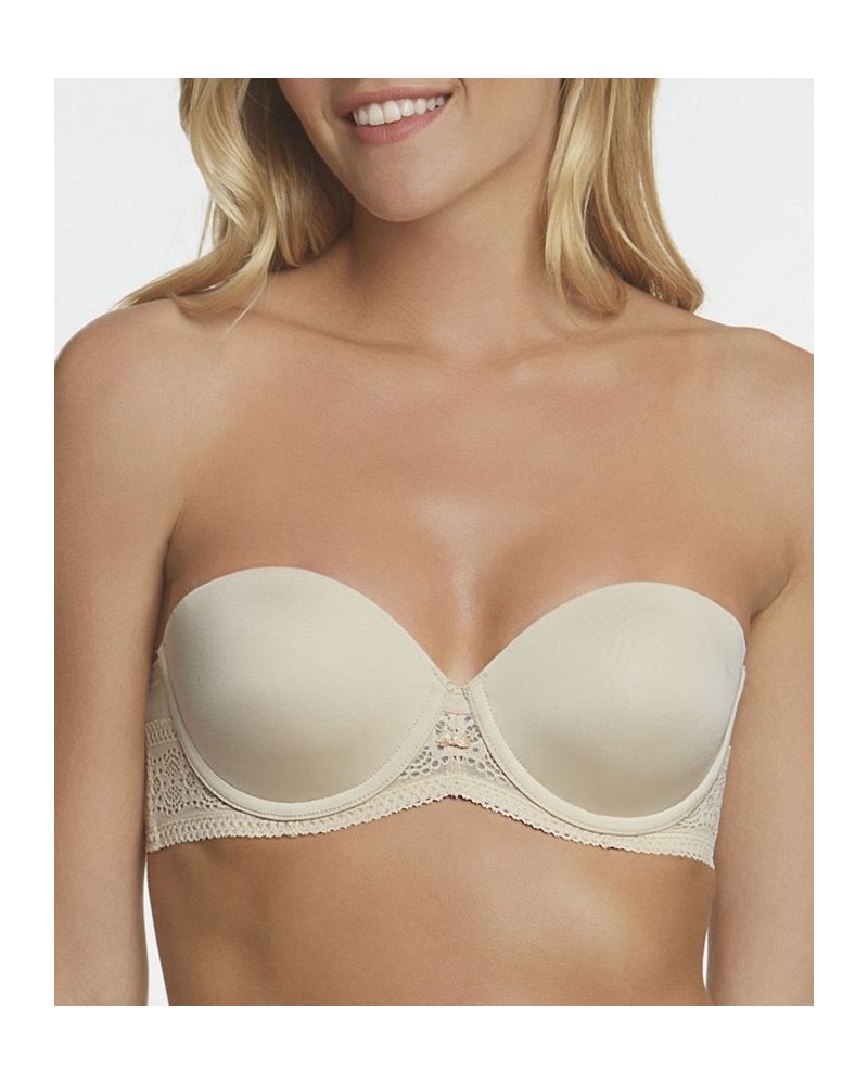 Women's Tessa Lace Strapless Convertible Bra Tan/Beige $36.19 Bras