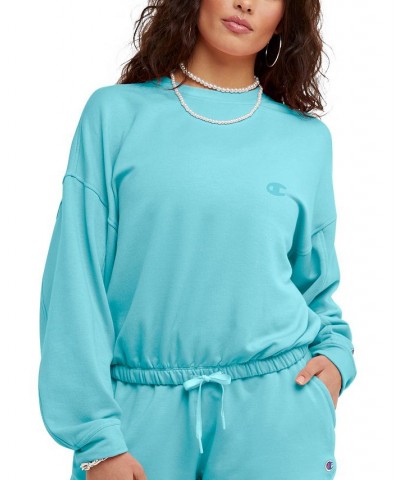 Women's Soft Touch Fleece Sweatshirt Blue $31.20 Sweatshirts