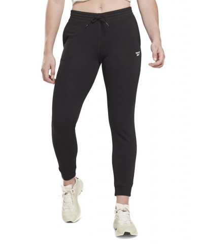 Women's Identity Drawstring French Terry Joggers Black $23.63 Pants