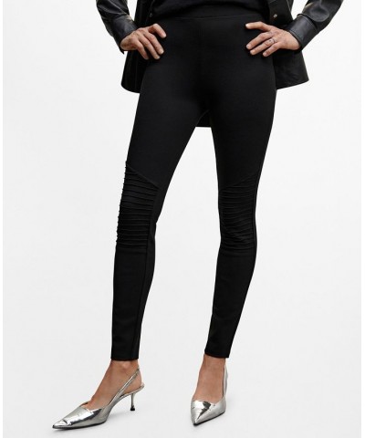 Women's Biker Style Leggings Black $29.99 Pants