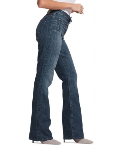 Women's Harlow Lace-Up Flare Jeans Lost Palms $40.83 Jeans