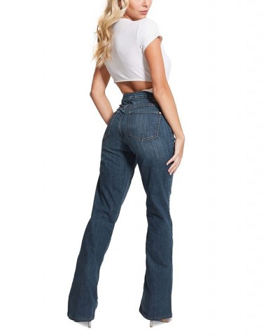 Women's Harlow Lace-Up Flare Jeans Lost Palms $40.83 Jeans