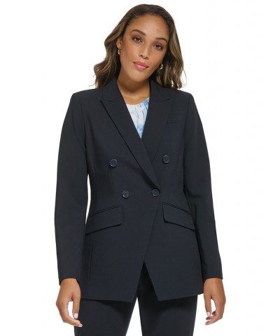 Women's Double-Breasted Blazer Navy $47.16 Jackets