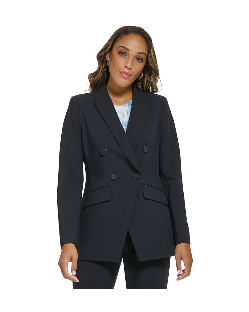 Women's Double-Breasted Blazer Navy $47.16 Jackets