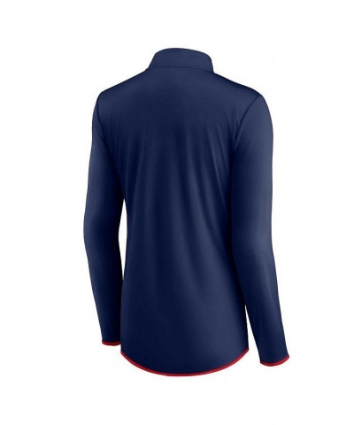 Women's Branded Navy New England Patriots Worth the Drive Quarter-Zip Top Navy $25.62 Tops