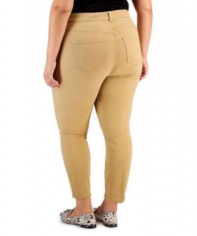 Trendy Plus Size High Rise Skinny Jeans Khaki $15.29 Jeans