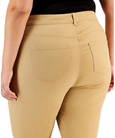 Trendy Plus Size High Rise Skinny Jeans Khaki $15.29 Jeans