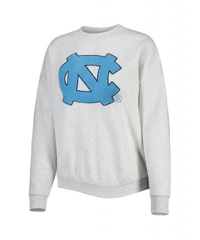 Women's Heather Gray North Carolina Tar Heels Chenille Patch Fleece Pullover Sweatshirt Heather Gray $32.64 Sweatshirts