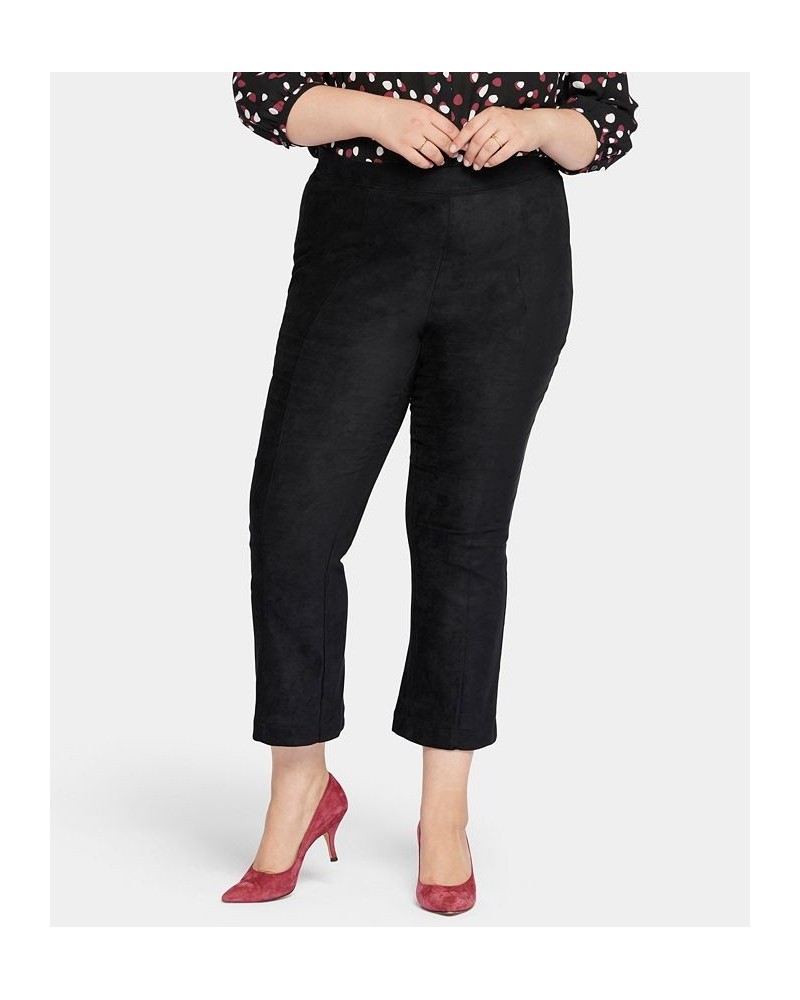 Plus Size Slim Bootcut Pull-On Pants Black $40.15 Pants