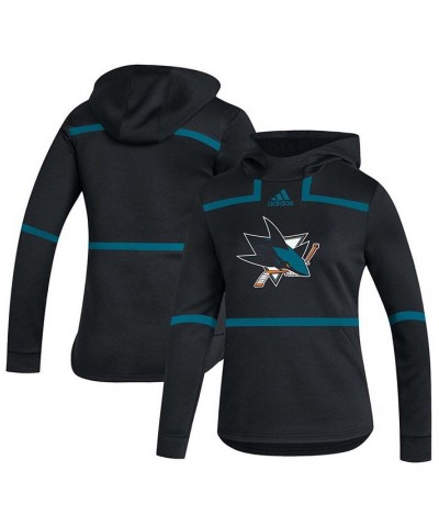 Women's Black San Jose Sharks Under The Lights Pullover Hoodie Black $35.10 Sweatshirts