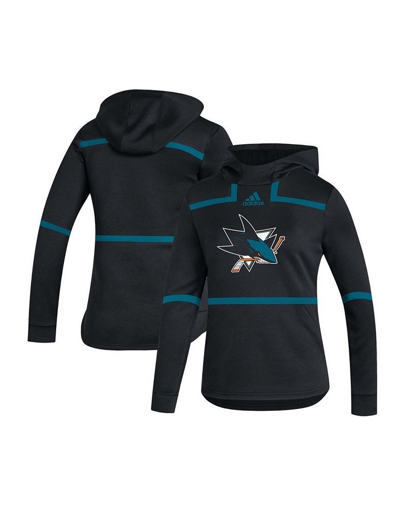 Women's Black San Jose Sharks Under The Lights Pullover Hoodie Black $35.10 Sweatshirts